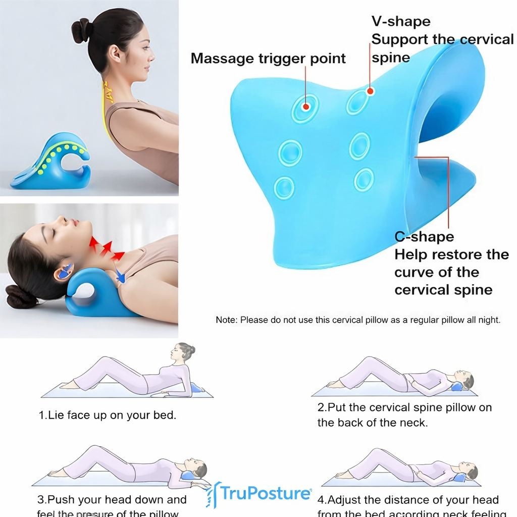 TruPosture™ Cervical Neck Traction Pillow